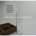 500ml clear corked glass wine bottle, round wine bottle, glass vodka bottle